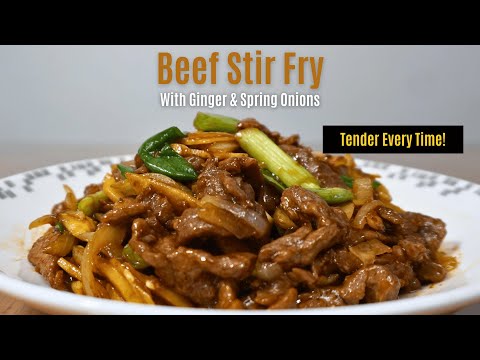 The BEST Chinese Stir Fry Beef with Ginger & Spring Onion (姜葱牛肉) | Full Recipe + Pro Tips