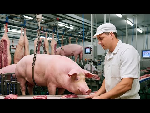Inside a Modern Pork Processing Factory: From Farm to Sausages & Ham (Full Process)
