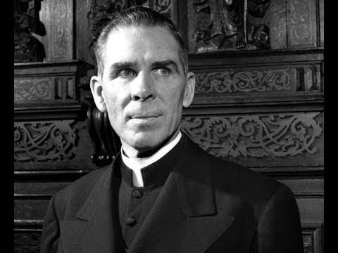 Bishop Fulton Sheen speaking at UCLA 3/3/1972
