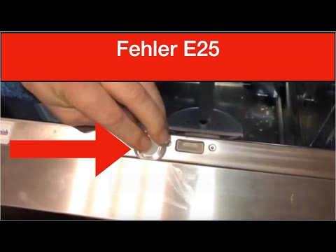 Error E25 Bosch Siemens Neff dishwasher