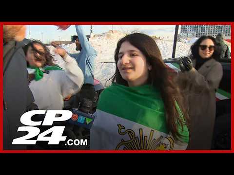 Richmond Hill filled with ‘exuberant’ rally after death of Iran’s Supreme Leader Khamenei