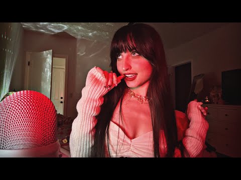 Mouth Sounds ASMR w/ Mic Brushing & Upclose Clicky Whispers (Experimental ASMR Different Lighting)