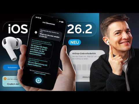 iOS 26.2 ist da! Das sind die besten neuen Features! (inkl. Live-Übersetzen mit AirPods!)