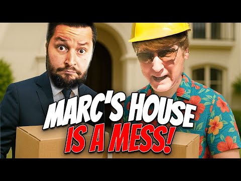 Marc moved in.. his house ISN'T FINISHED!