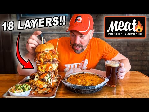 ~1,000 People Failed This "Boss Logg" Meat BBQ Carnivore Sandwich Challenge in Lansing!!