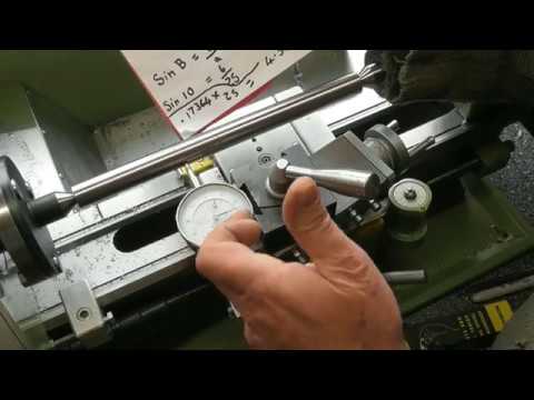 Accurately setting an angle on the compound slide