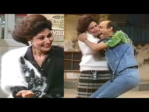 سهير البابلي احرجت احمد بدير علي المسرح 😂 انت هتبوسني يخربيتك جوزي قاعد بيتفرج 🤣