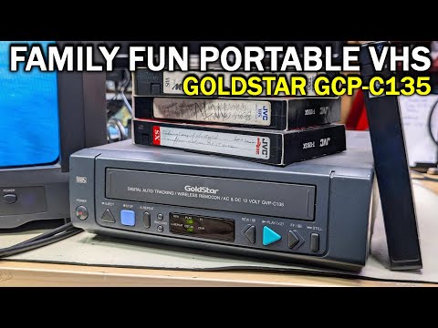 Play VHS tapes while sideways and upside down (Goldstar GCP-C135)
