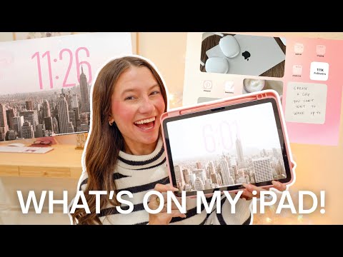 WHAT'S ON MY iPAD AIR 🎀 *must-have iPad accessories, widget tour, & best apps for productivity*