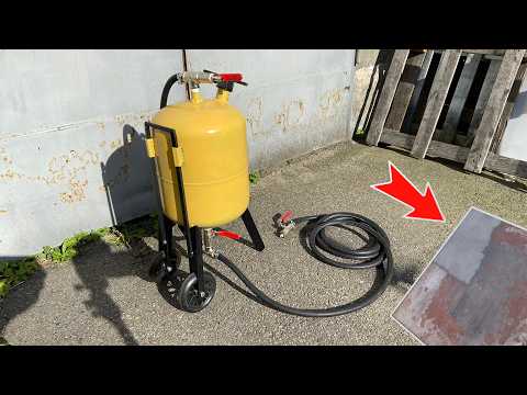 Small but powerful sandblaster Do it yourself it's easy