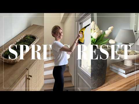 SPRING RESET | DECORATION & CLEAN WITH ME | theglazedblonde