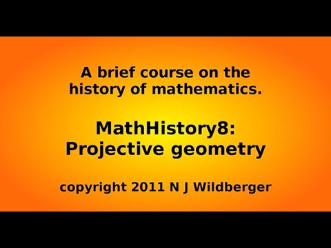 Projective geometry | Math History | NJ Wildberger