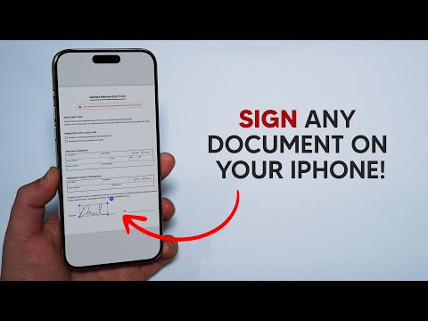 How To Sign Any Document on your iPhone!