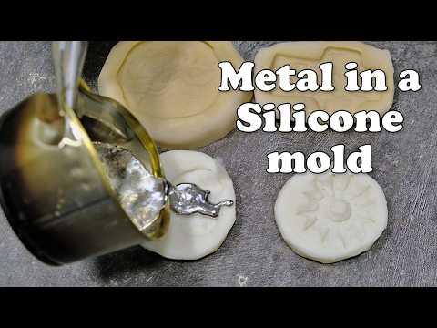 Silicone Molds Made of Sealant and Starch | Metal Casting in Silicone Molds