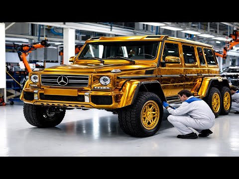 Custom Solid Gold Mercedes-AMG G63 6x6: Installing Heavy-Duty Steps & Accelerator Blocks