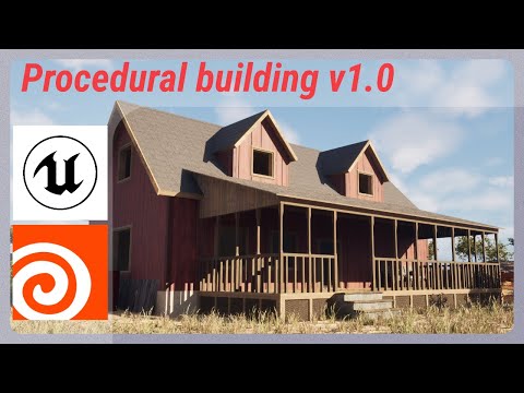 Procedural building in Houdini 20.5/21.0 #tutorial #houdini