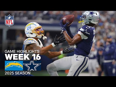 Los Angeles Chargers vs. Dallas Cowboys Game Highlights | NFL 2025 Season Week 16