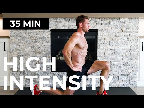 35 Min HIGH INTENSITY WORKOUT | Full Body Calorie Killer [No Equipment, No Repeats]