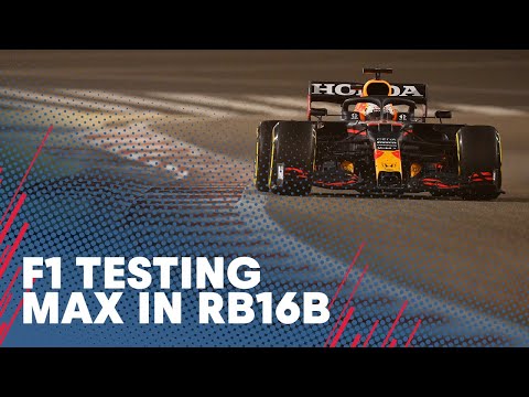 Max Verstappen Tests RB16B At Bahrain International Circuit