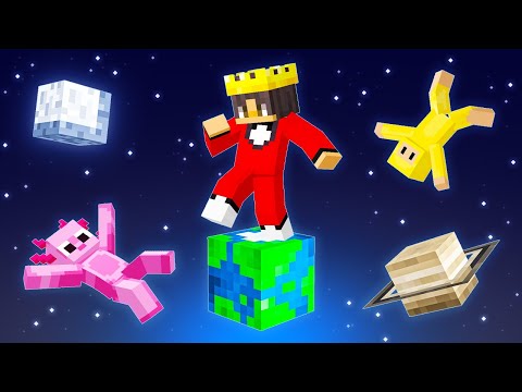 Surviving One EARTH Block in Minecraft!