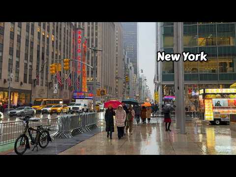 Winter Walk In Manhattan New York 4k 2025 Video