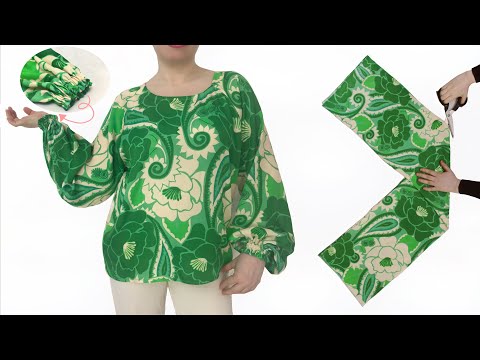 FITS ALL SIZES ✅️ You can't believe how easy it was to sew such a beautiful blouse