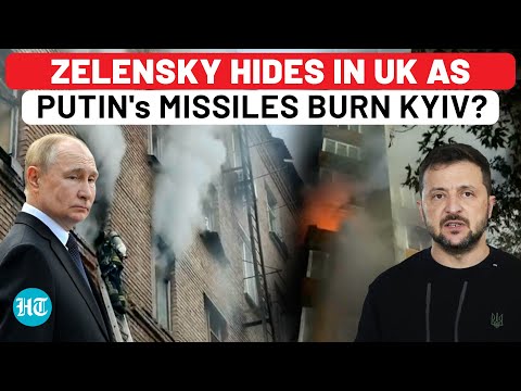 Zelensky Hides In UK As Putin's Ballistic Missiles Burn Kyiv? Weapon Plan Backfires Amid Trump Snub?