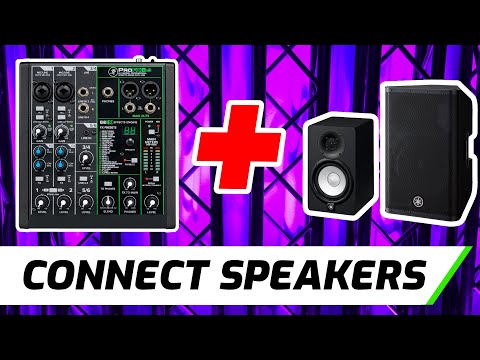 Connect Mackie ProFX6v3 To Powered Speakers & Studio Monitors