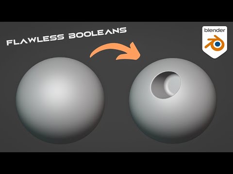Booleans on Curved Surfaces in Blender | Perfect Shading