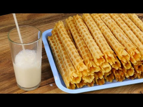 I show all the SECRETS of crispy Soviet waffles. A simple recipe with milk and WITHOUT SODA, like...
