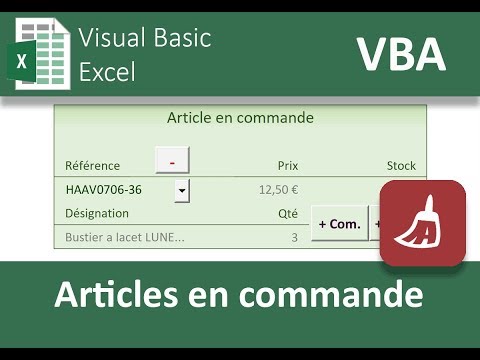Gérer les articles en cours de commande en VBA Excel