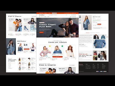 Create a Responsive Ecommerce Website Project using HTML CSS and JavaScript | Frontend Projects