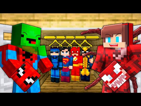 Mikey & JJ Became EVERYONE in SUPERHERO WORLD - Minecraft Challenge from Maizen!