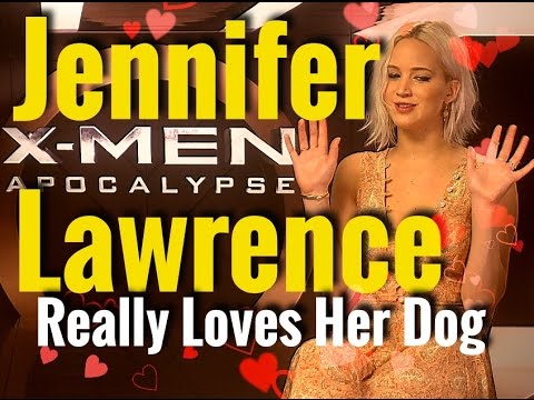 Watch Jennifer Lawrence go gooey over her dog Pippi
