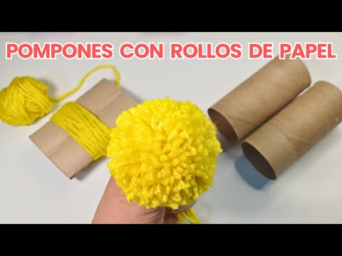 How to Make Perfect Pom-Poms from Toilet Paper Rolls (Quick and Easy)