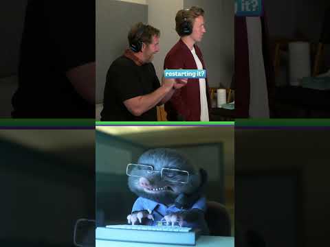 In the recording booth with Nate Torrence (Clawhauser in Zootopia 2)!