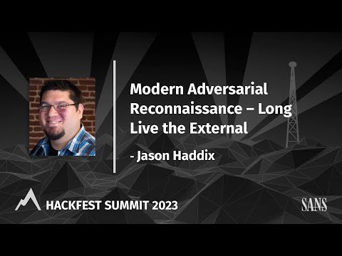 Modern Adversarial Reconnaissance – Long Live the External