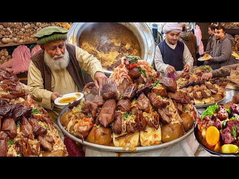 Desi Siri Paye Street Food Pakistan | Real Lahore Breakfast Street food - Pakistani street food