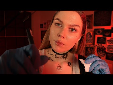 ASMR You’re My Client 💫 Freckles Face RP, Ear Piercing & Tattoo Studio