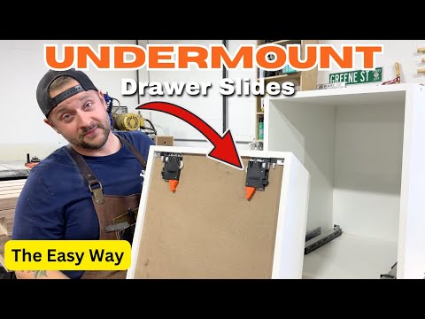 How to Fit Drawers and Install Undermount Drawer Slides / The Easy Way