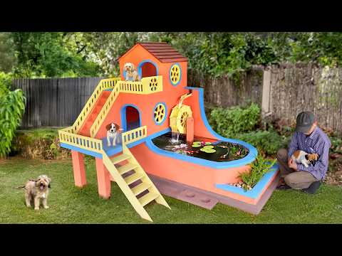 Unbelievable dog house and aquarium combo for your pets