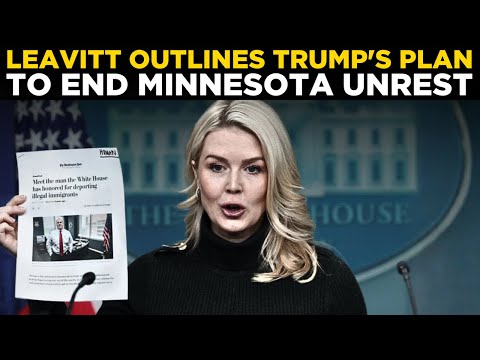 US News Live | Karoline Leavitt outlines Trump's plan to end Minnesota chaos | Tim Walz | trump news