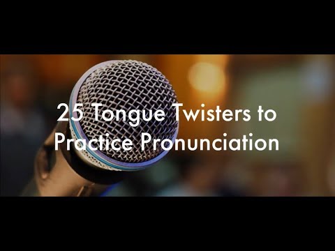 25 English Tongue Twisters Practice to Improve Pronunciation