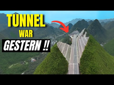 China SPALTET Berge, um höchste Brücke der Welt zu bauen!