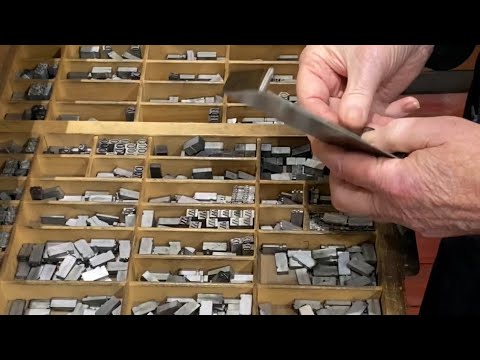 Showing the whole letterpress printing process & getting ready to print for Get Ready Day (Sep. 21)