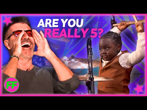 This 5-Year-Old Drummer KILLS it on AGT! 🔥