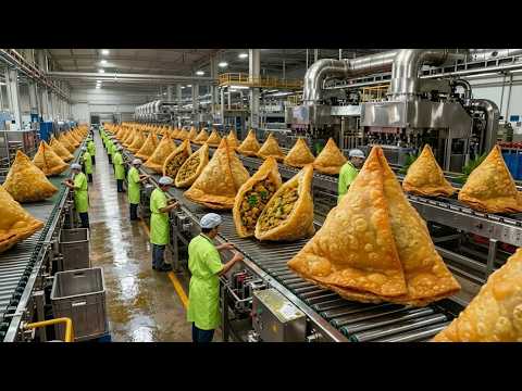 Inside the Samosa Factory | Mass Production of Crispy Samosas | How It’s Made (Full Process)