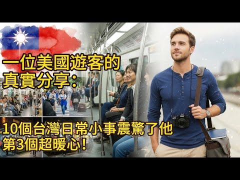 「一位美國遊客的真實分享：10個台灣日常小事震驚了他，第3個超暖心」
