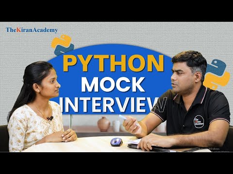 PYTHON Mock Interview For Freshers & Beginners | Data structure | Data Science | AI | Kiran Sir