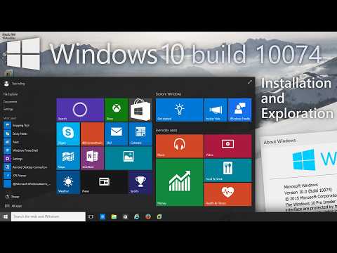 Windows 10 build 10074: 10 years later! - Installation and Exploration